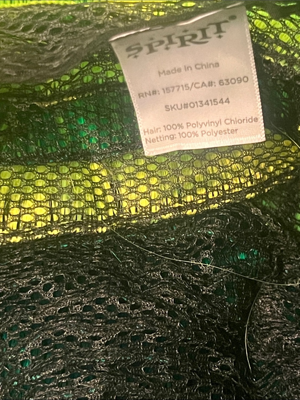 Spirit Halloween Green and Yellow Glamorous Ombré Wig NWOT Cosplay - Picture 8 of 8